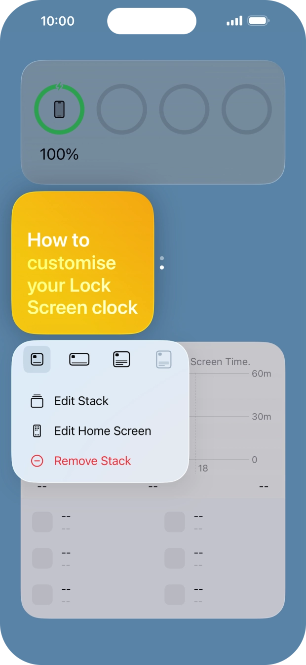 Press Edit Stack. Press Edit Stack.
