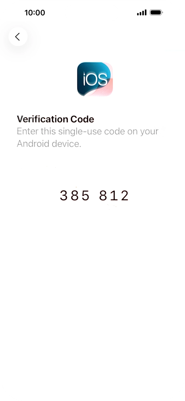 Follow the instructions on the screen and in the 'Move to iOS' app to transfer the content from the Android phone to your phone and set up your phone and prepare it for use.