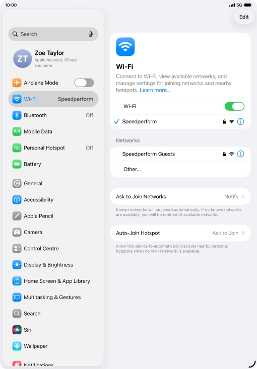 Slide your finger upwards starting from the bottom of the screen to return to the home screen.
