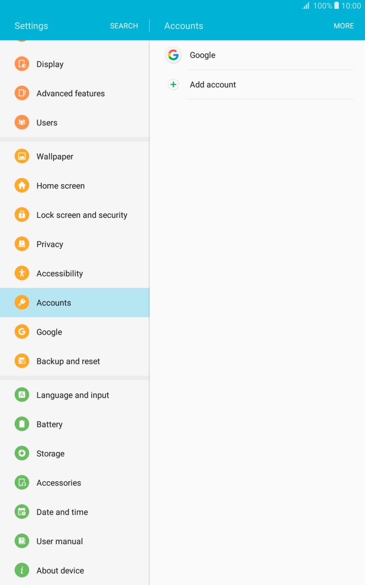 Press Add account. Press Add account.