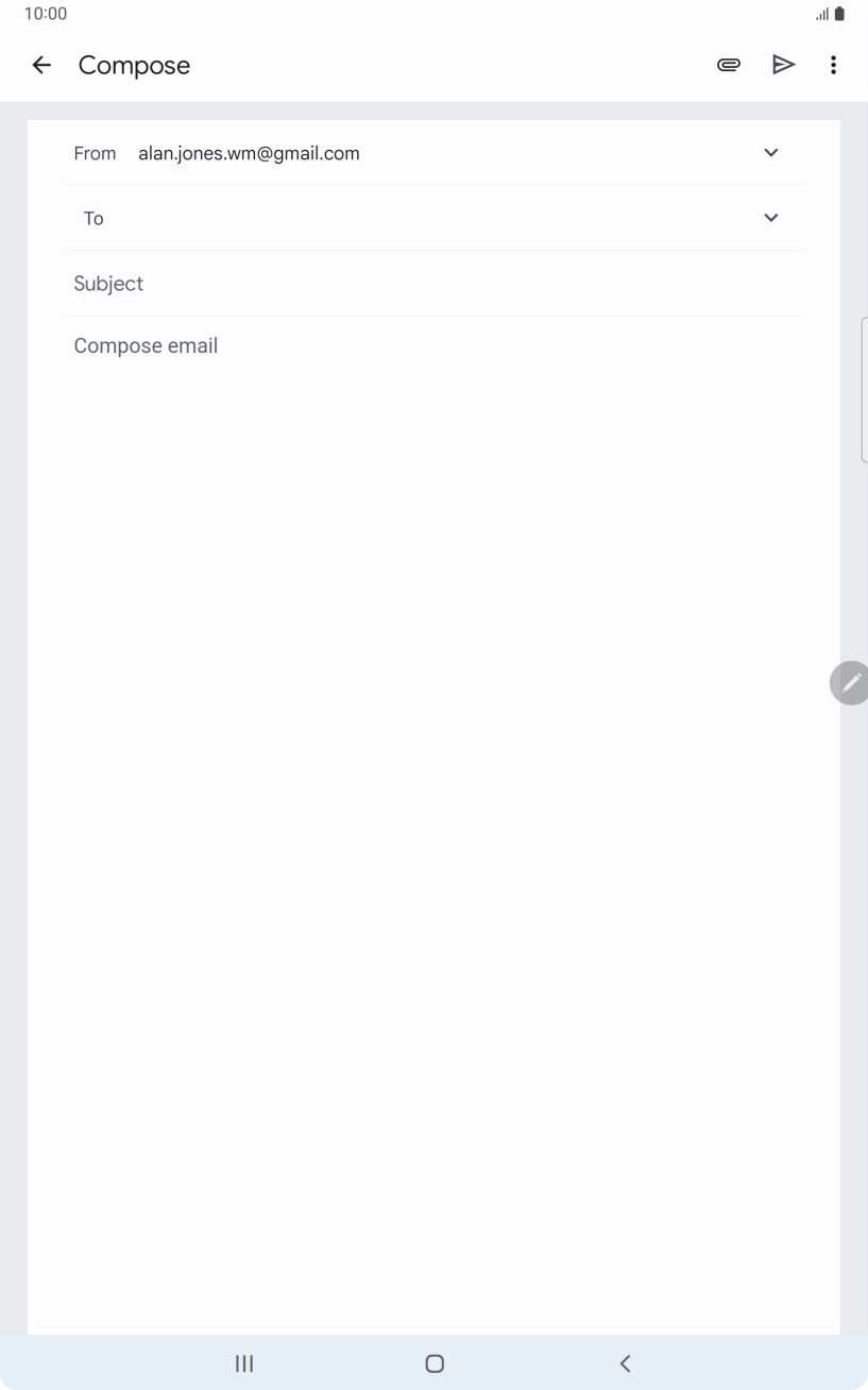 Press the field next to 'To' and key in the first letters of the recipient's name.