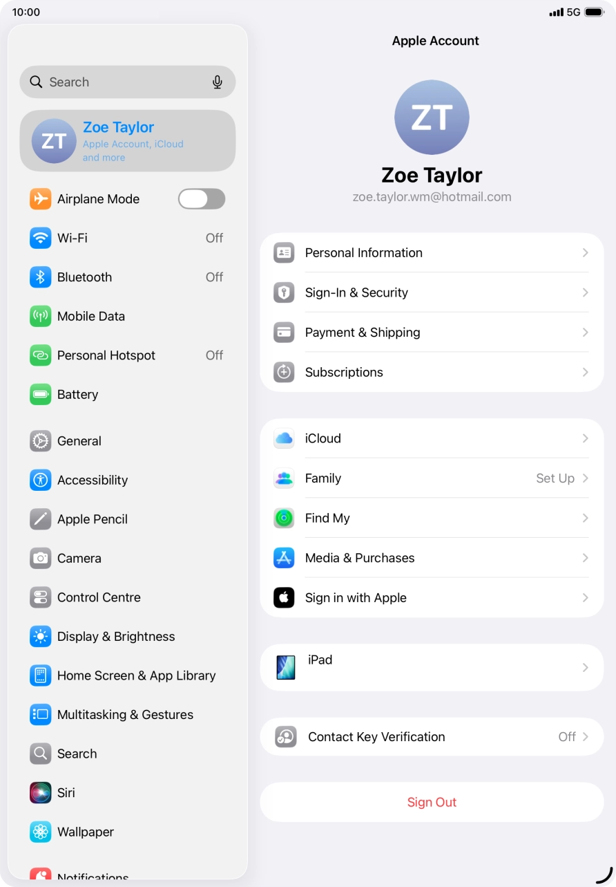 Slide your finger upwards starting from the bottom of the screen to return to the home screen.