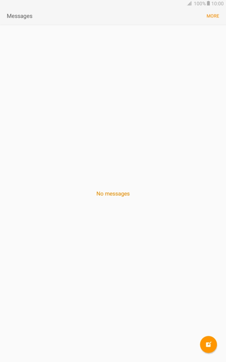 Press the new message icon. Press the new message icon.