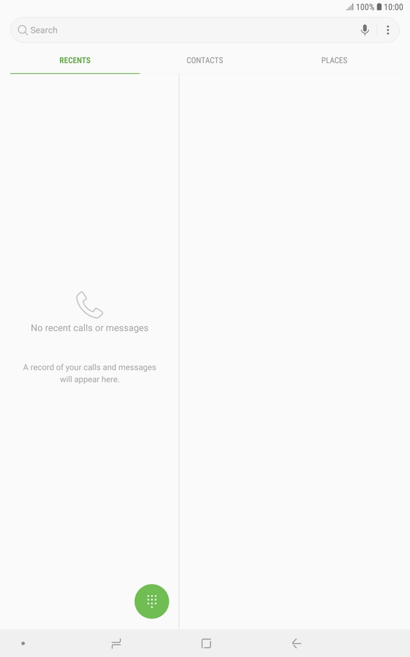 Press the menu icon.