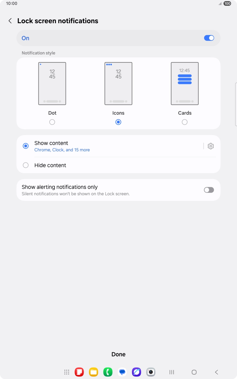 Press Done. Press Done.