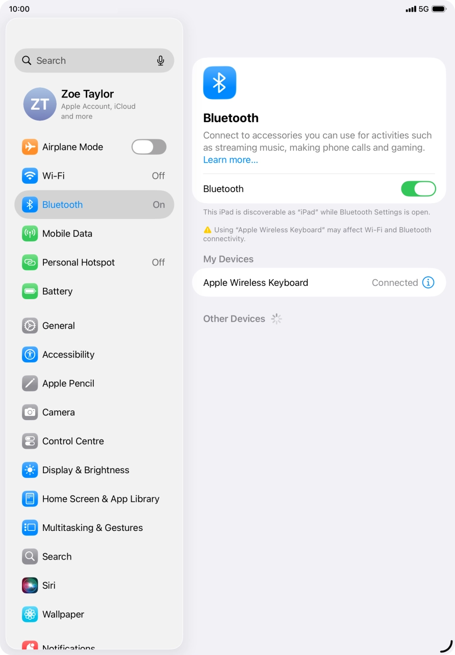 Slide your finger upwards starting from the bottom of the screen to return to the home screen.