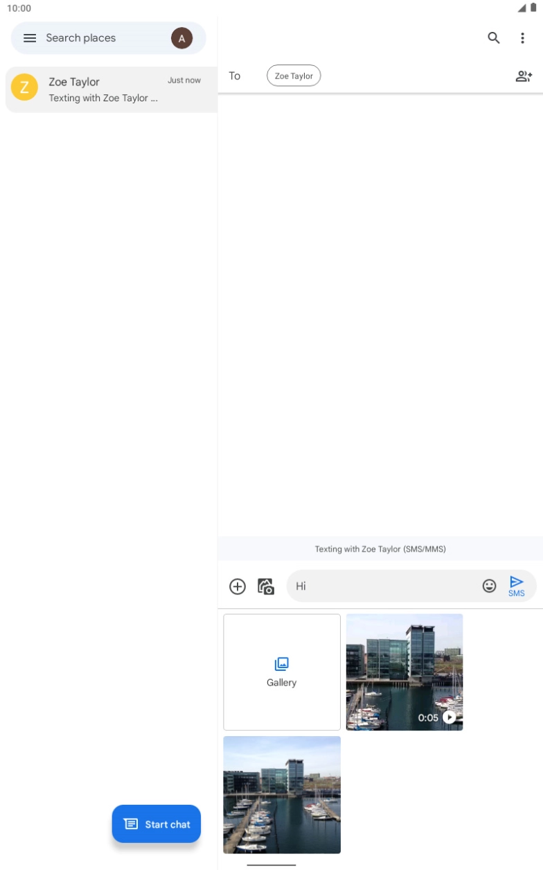 Press Gallery and go to the required folder.
