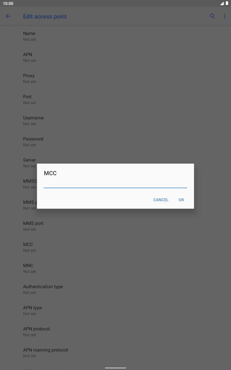 Key in 234 and press OK.