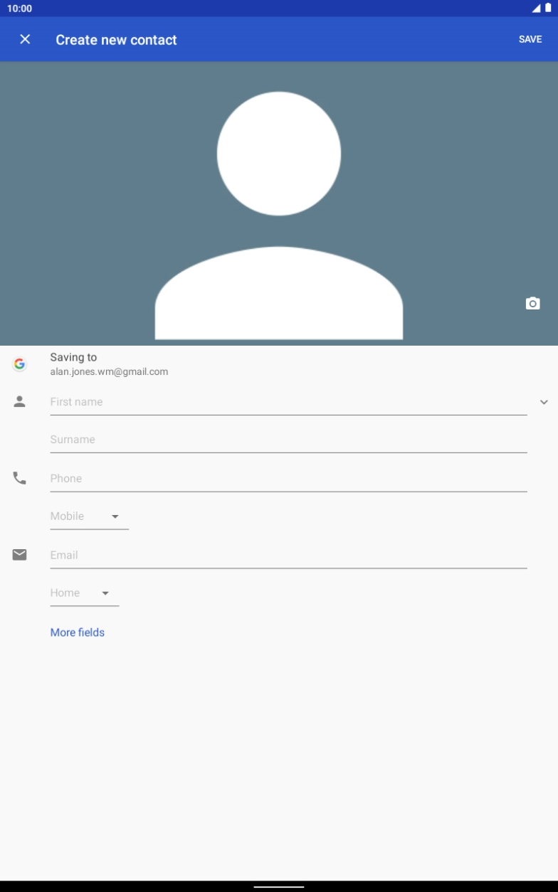 Press First name and key in the required first name.