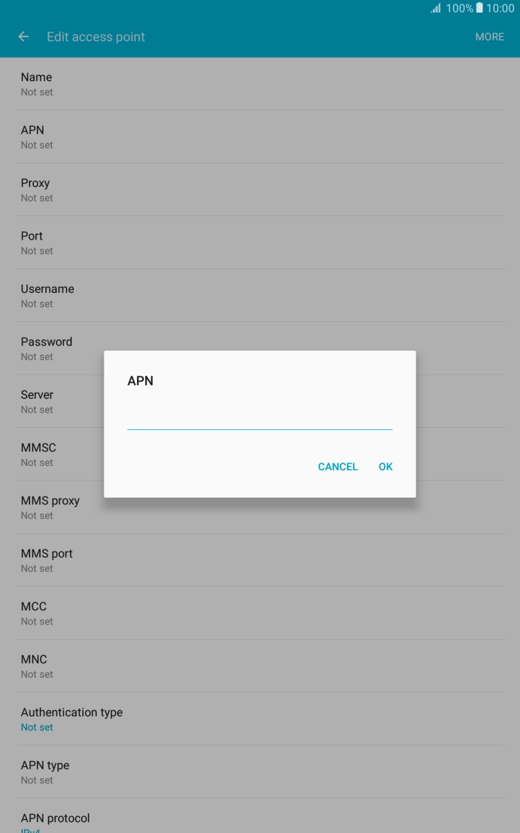 Key in mobile.o2.co.uk and press OK.