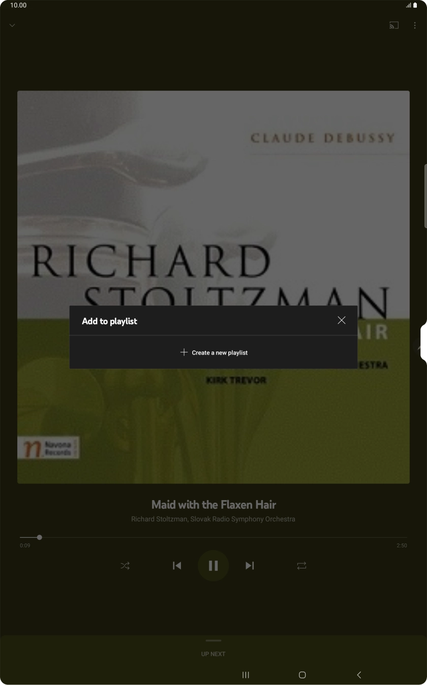 Press Create a new playlist.