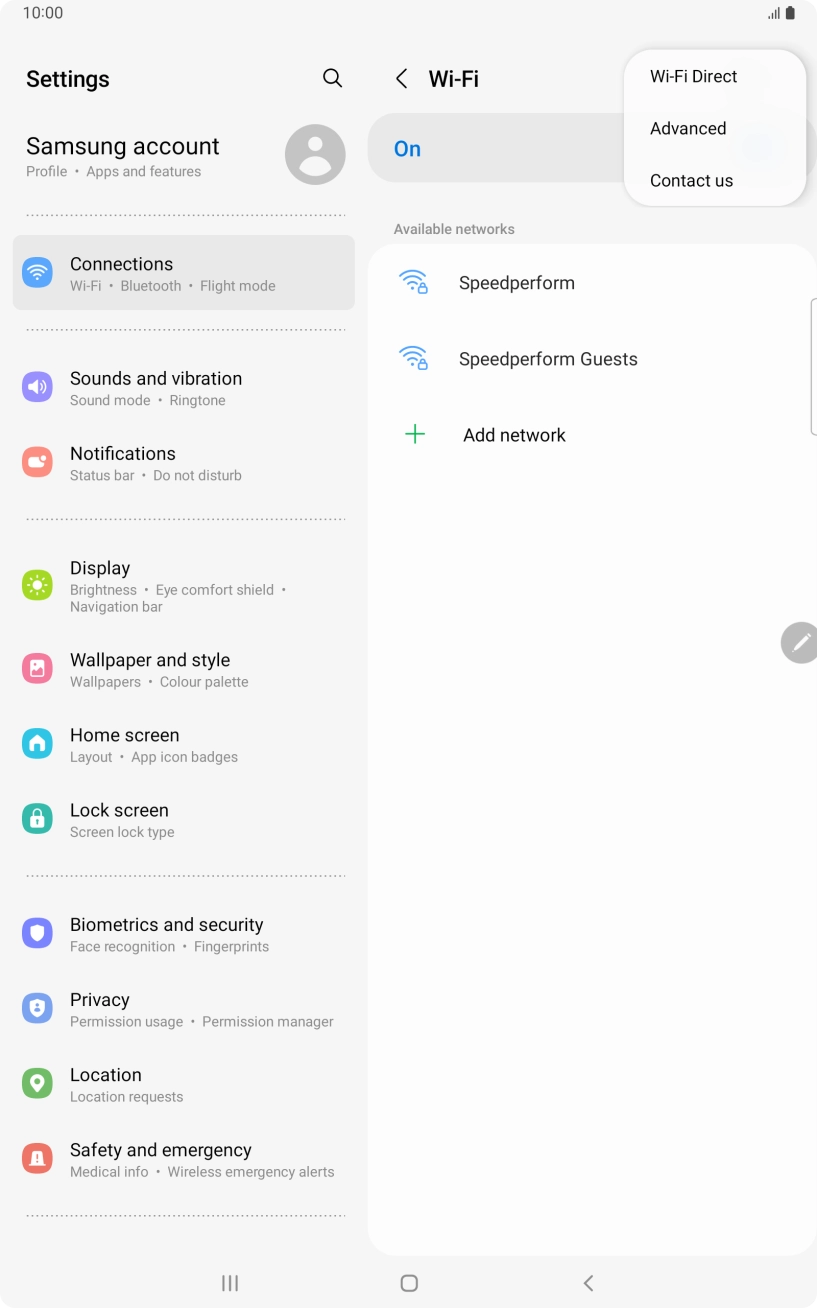 Press Advanced. Press Advanced.