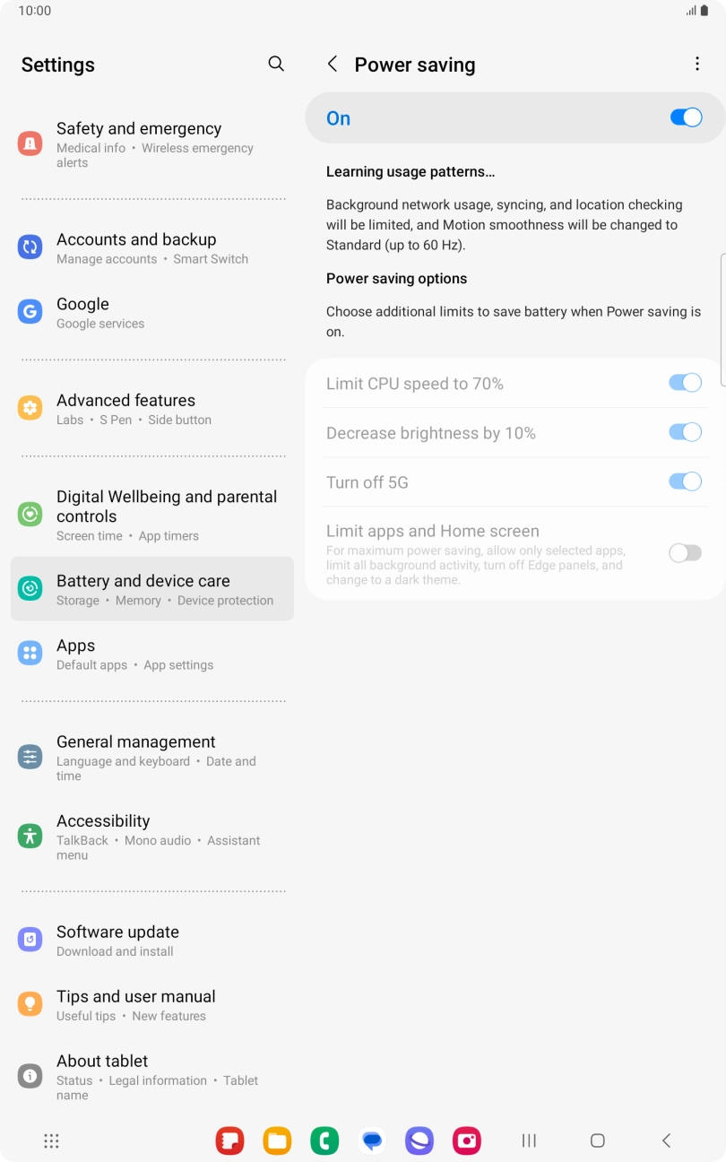 Press the Home key to return to the home screen.