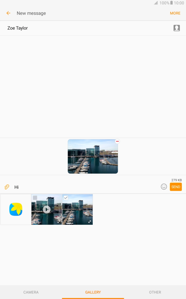 Press SEND when you've written your picture message. Press SEND when you've written your picture message.