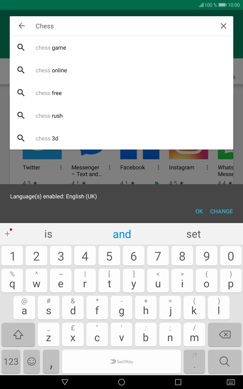 Key in the name or subject of the required app and press the search icon. Key in the name or subject of the required app and press the search icon.