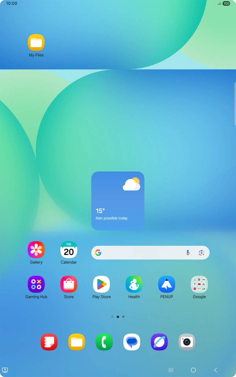 Press and hold the required app icon.