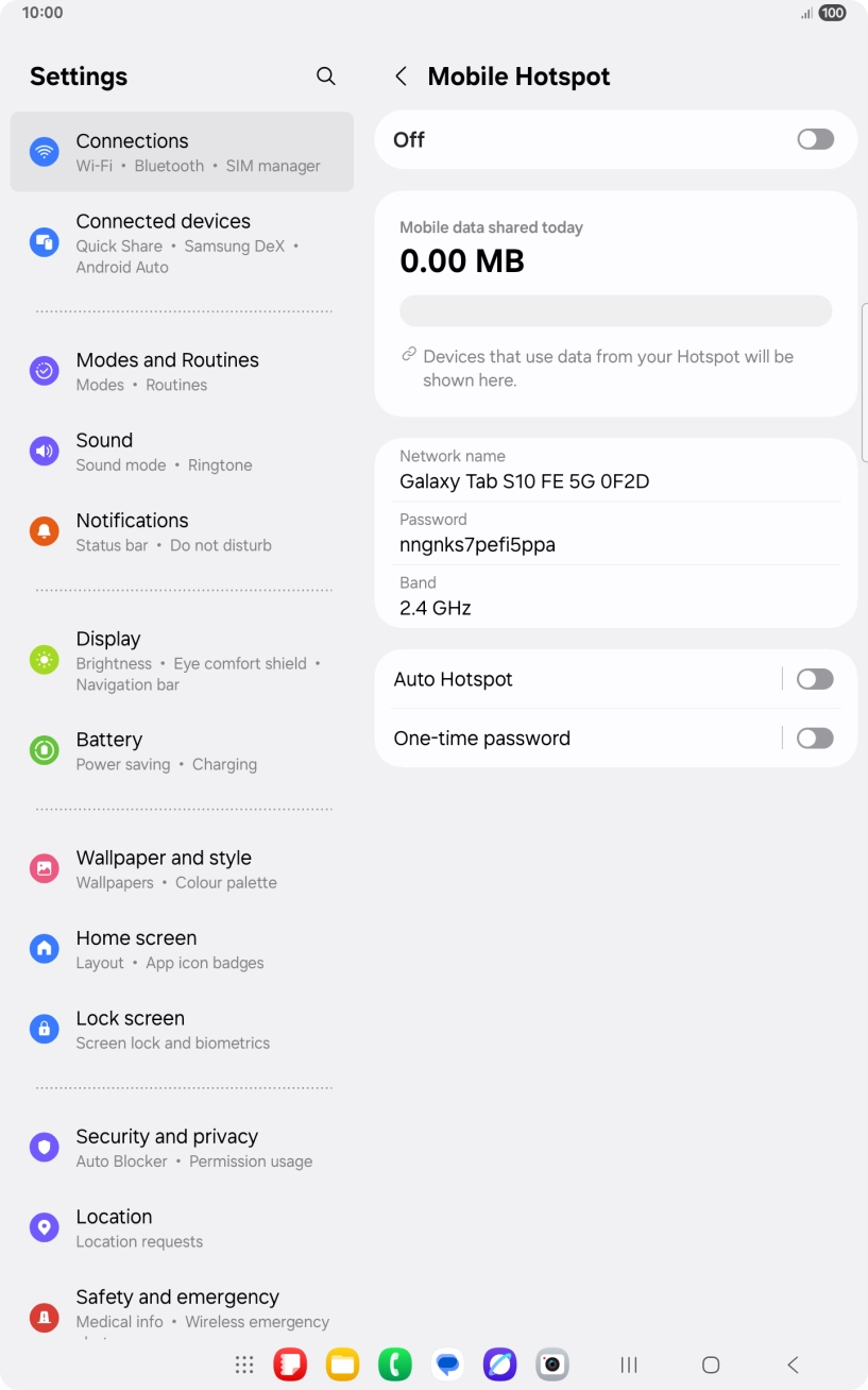 Press the field below 'Network name'.