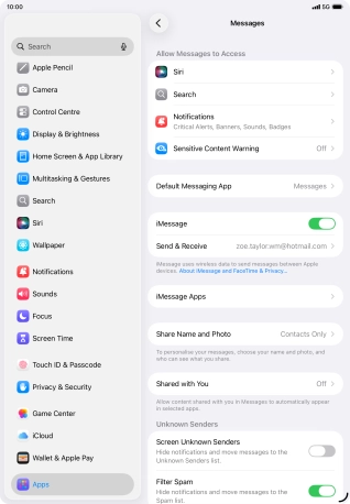 Slide your finger upwards starting from the bottom of the screen to return to the home screen.