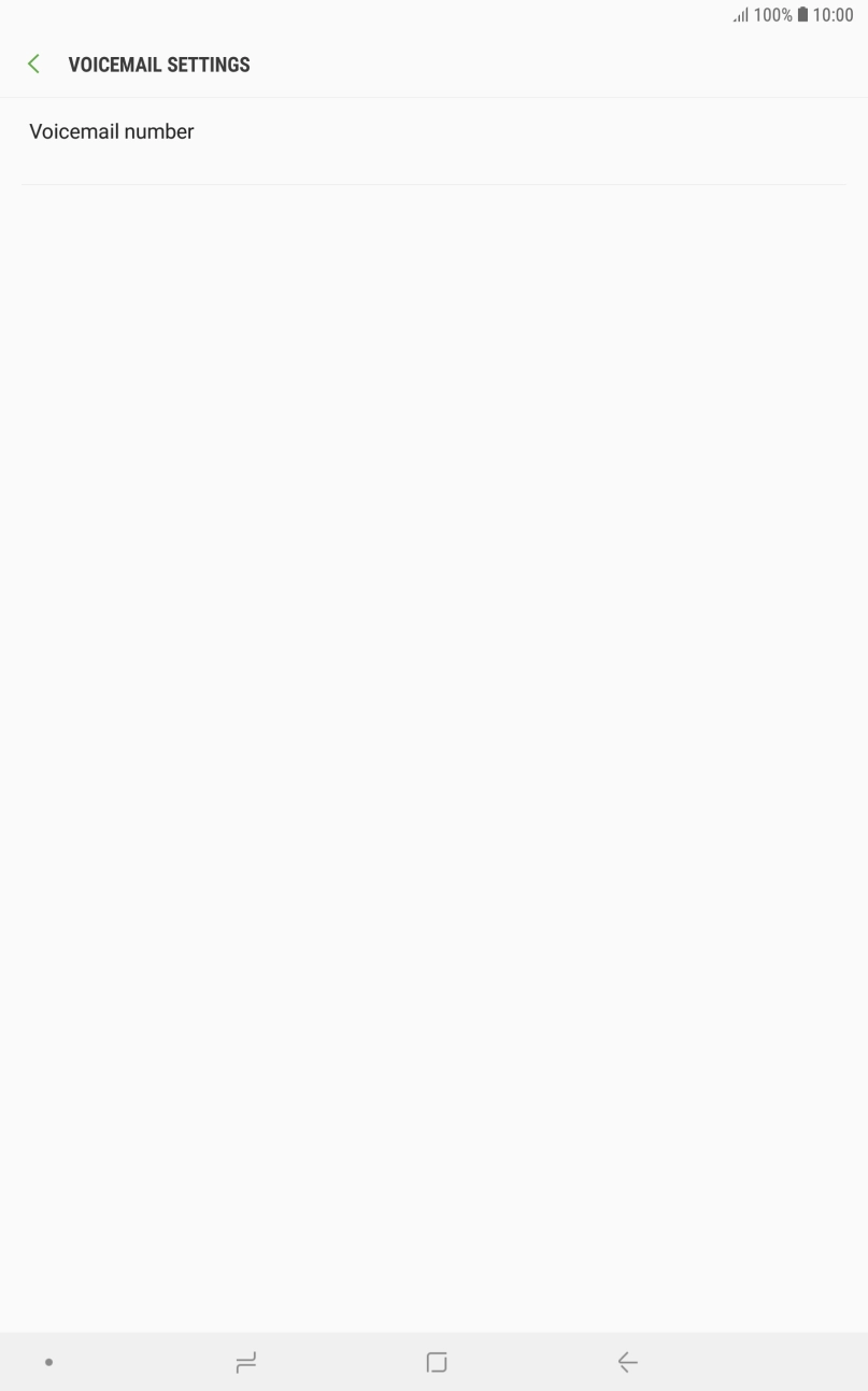 Press Voicemail number.