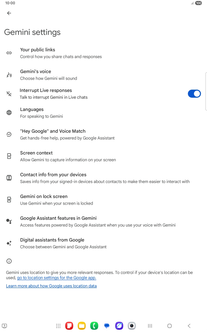 Follow the instructions on the screen to select the required settings.