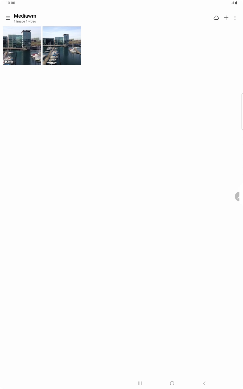 Press and hold any picture or video clip.