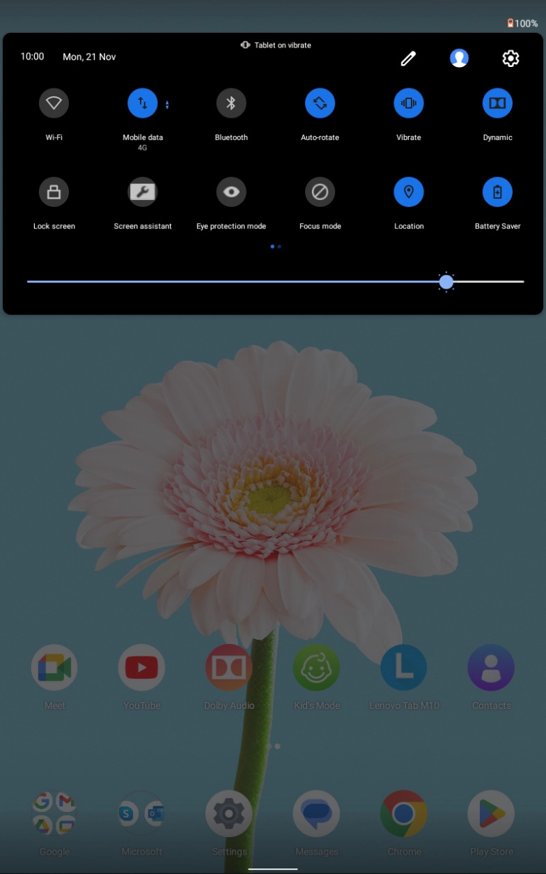 Slide your finger upwards starting from the bottom of the screen to return to the home screen.