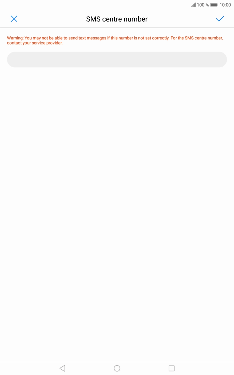 Key in +447802000332 and press the confirm icon.