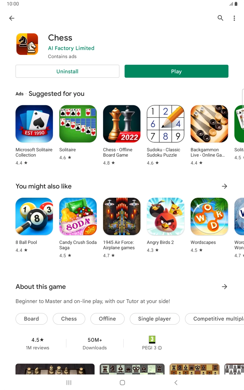Press the Home key to return to the home screen.