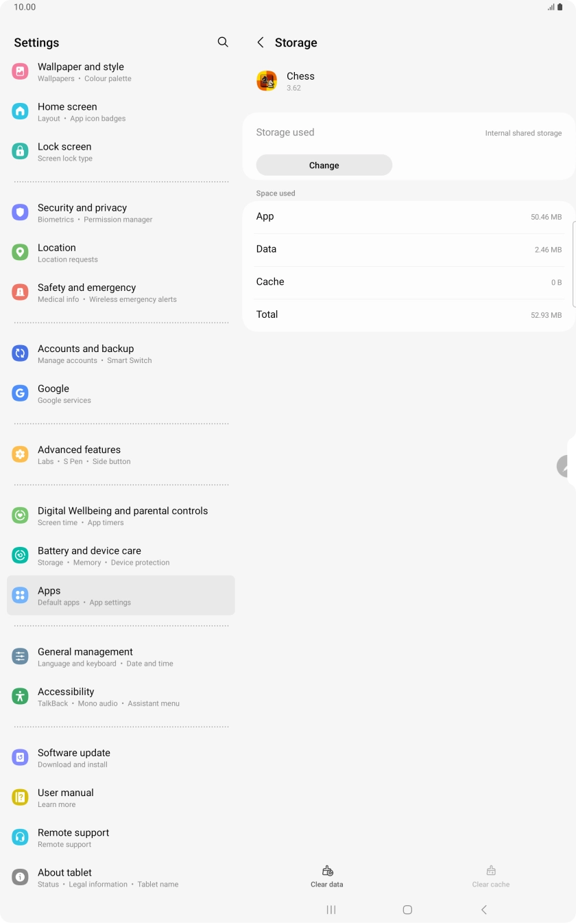 Press the Home key to return to the home screen.