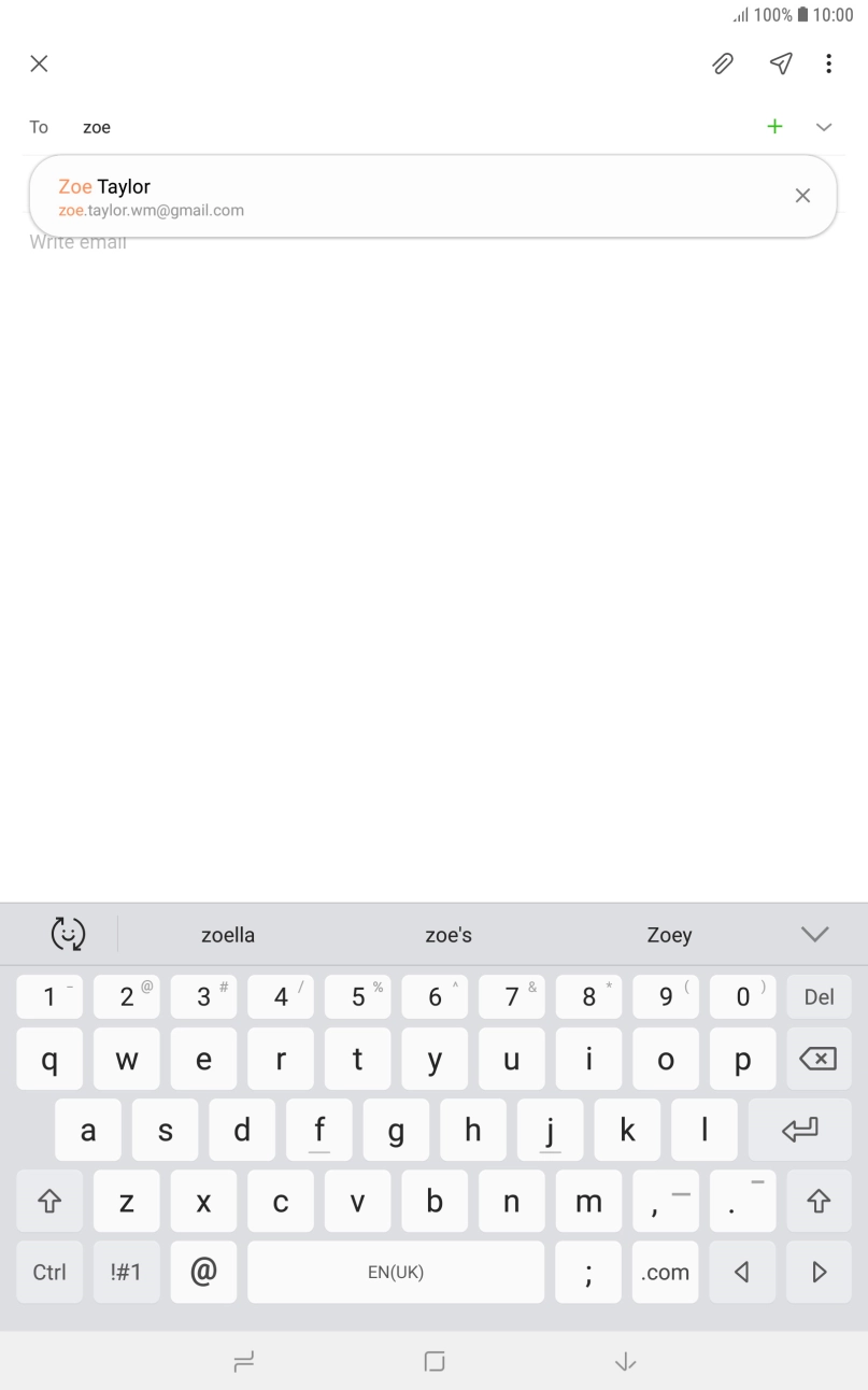 Press the required contact.