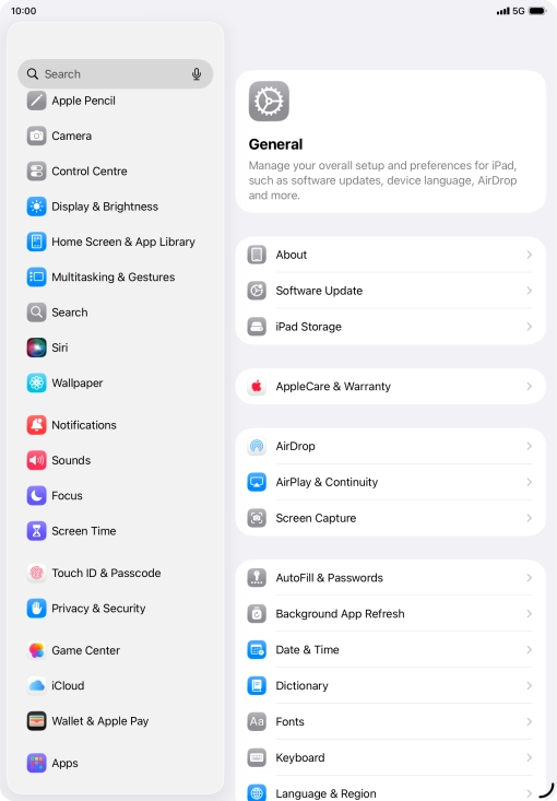 Press Touch ID & Passcode.