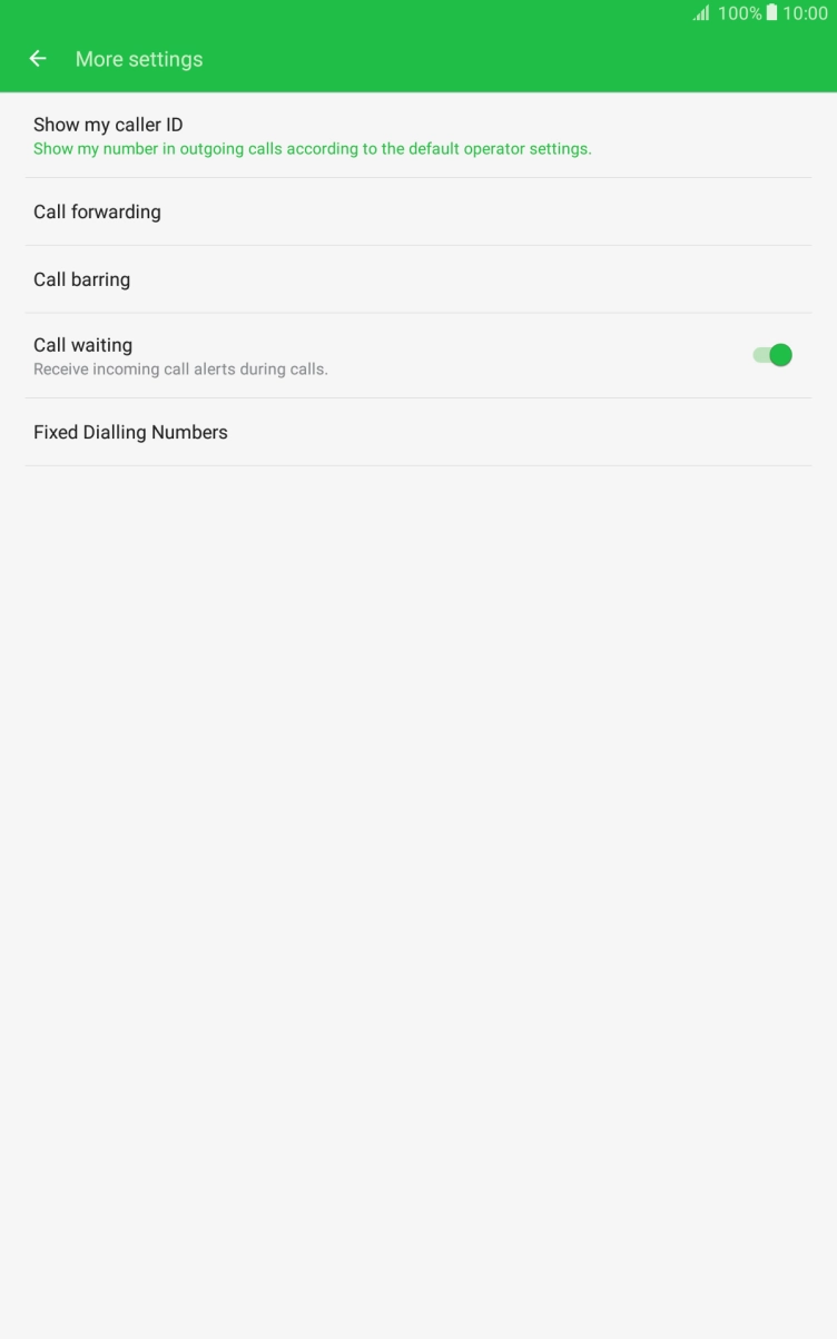 Press Call forwarding.