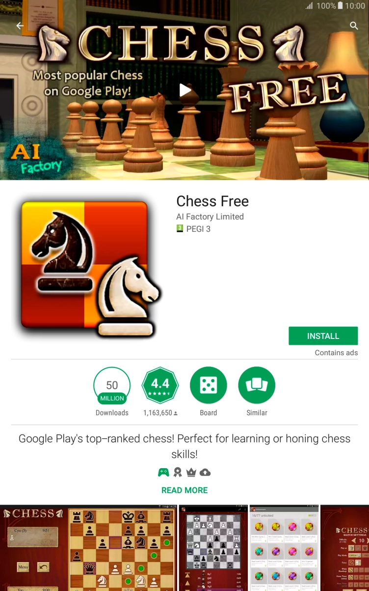 Press INSTALL and follow the instructions on the screen to install the app.