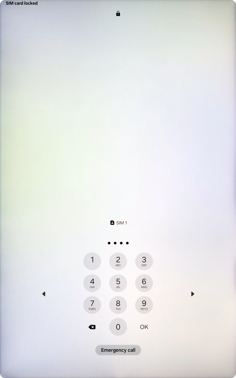 If your SIM is locked, key in your SIM PIN and press OK. The default SIM PIN is 0000.