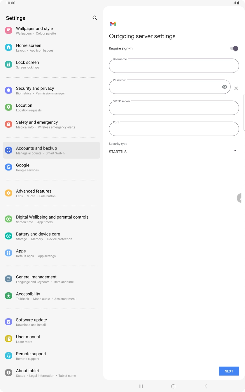 Press the indicator next to 'Require sign-in' to turn on the function.