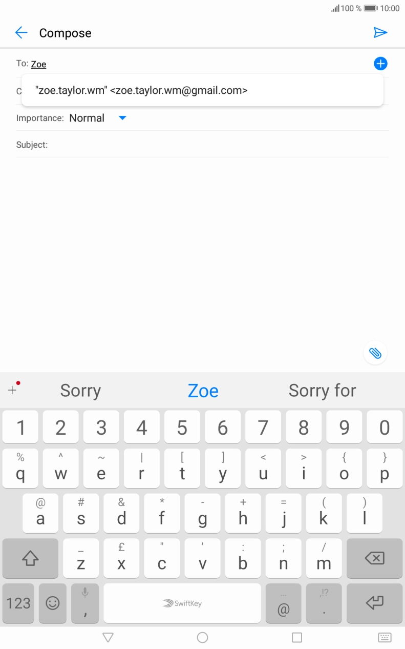 Press the required contact.