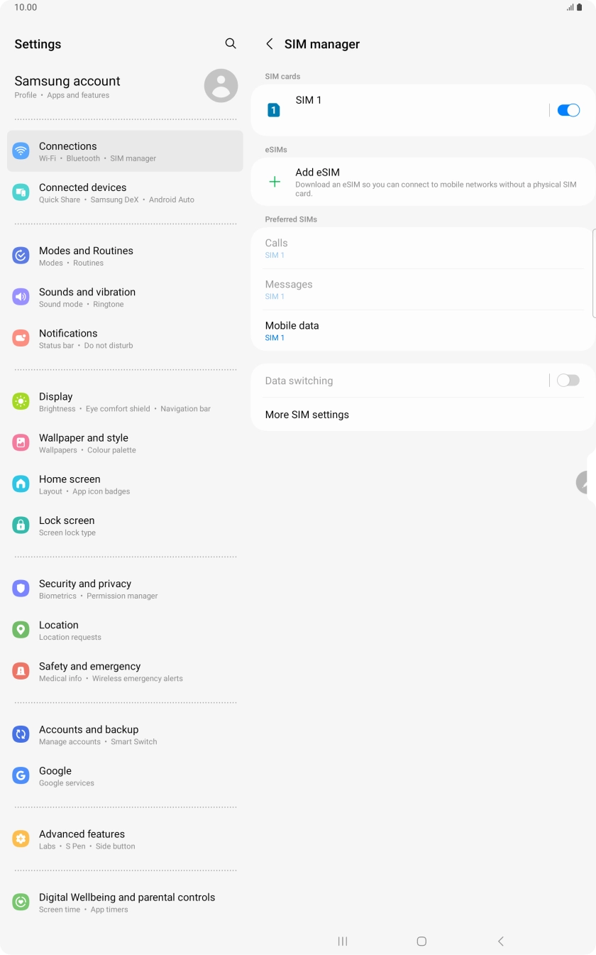 Press Add eSIM. Press Add eSIM.
