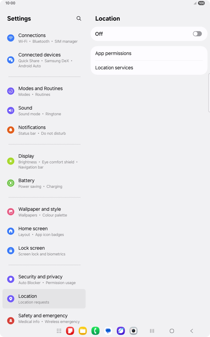 Press the indicator to turn the function on or off. Press the indicator to turn the function on or off.
