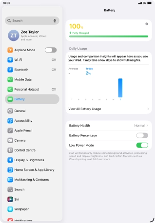 Slide your finger upwards starting from the bottom of the screen to return to the home screen.