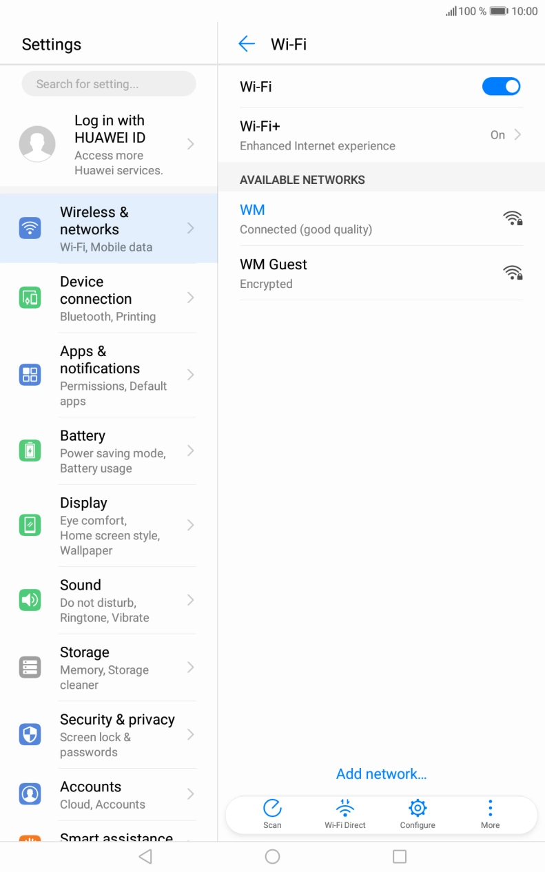 Press the Home key to return to the home screen.