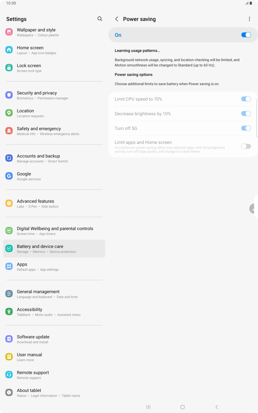 Press the Home key to return to the home screen.