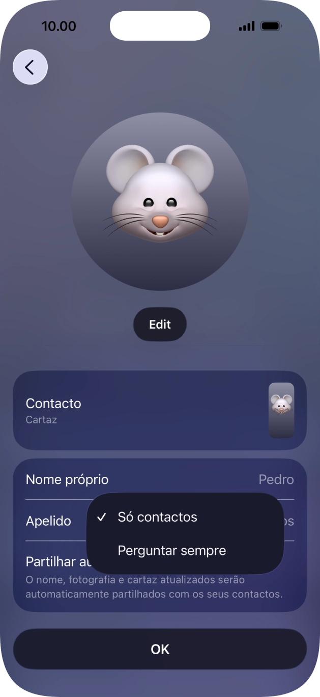 Prima a definição pretendida.
