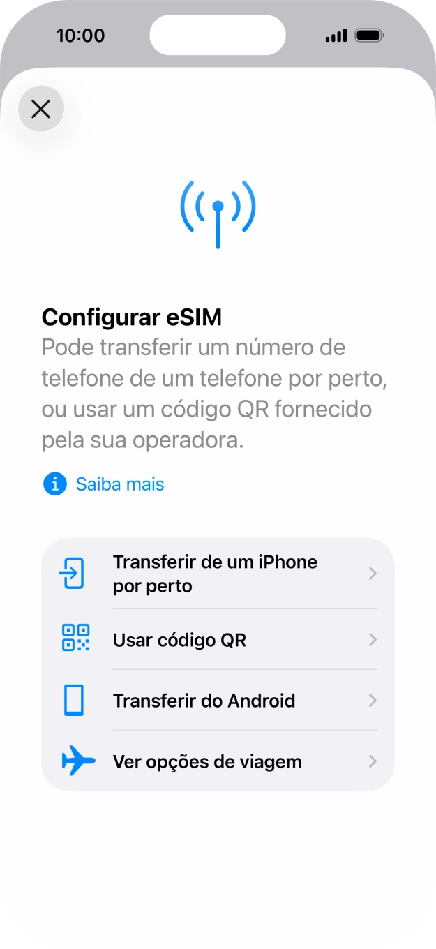 Prima Usar código QR.