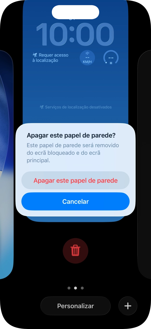 Prima Apagar este papel de parede.