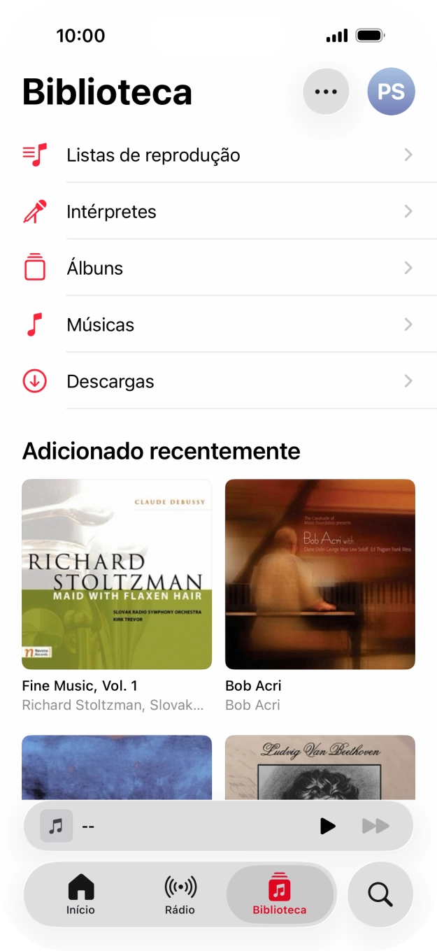 Prima Listas de reprodução.