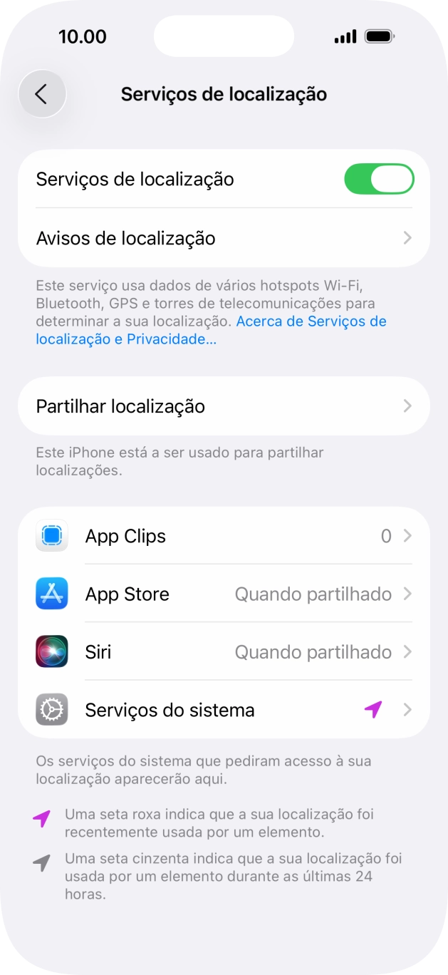 Prima a app pretendida.