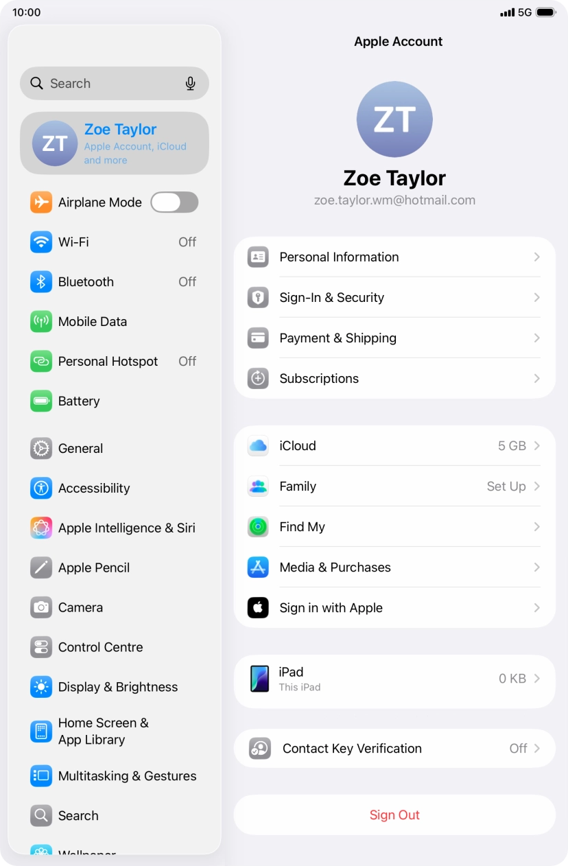 Slide your finger upwards starting from the bottom of the screen to return to the home screen.