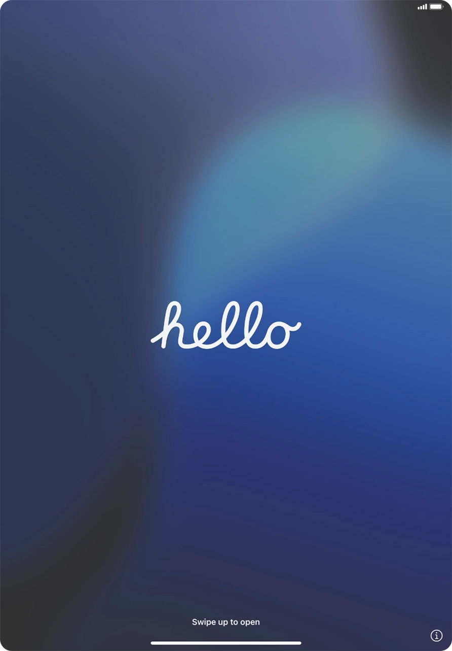 Slide your finger upwards starting from the bottom of the screen. Slide your finger upwards starting from the bottom of the screen.