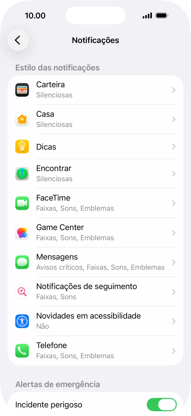 Prima o programa pretendido.