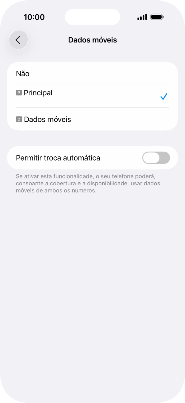 Prima o plano pretendido.